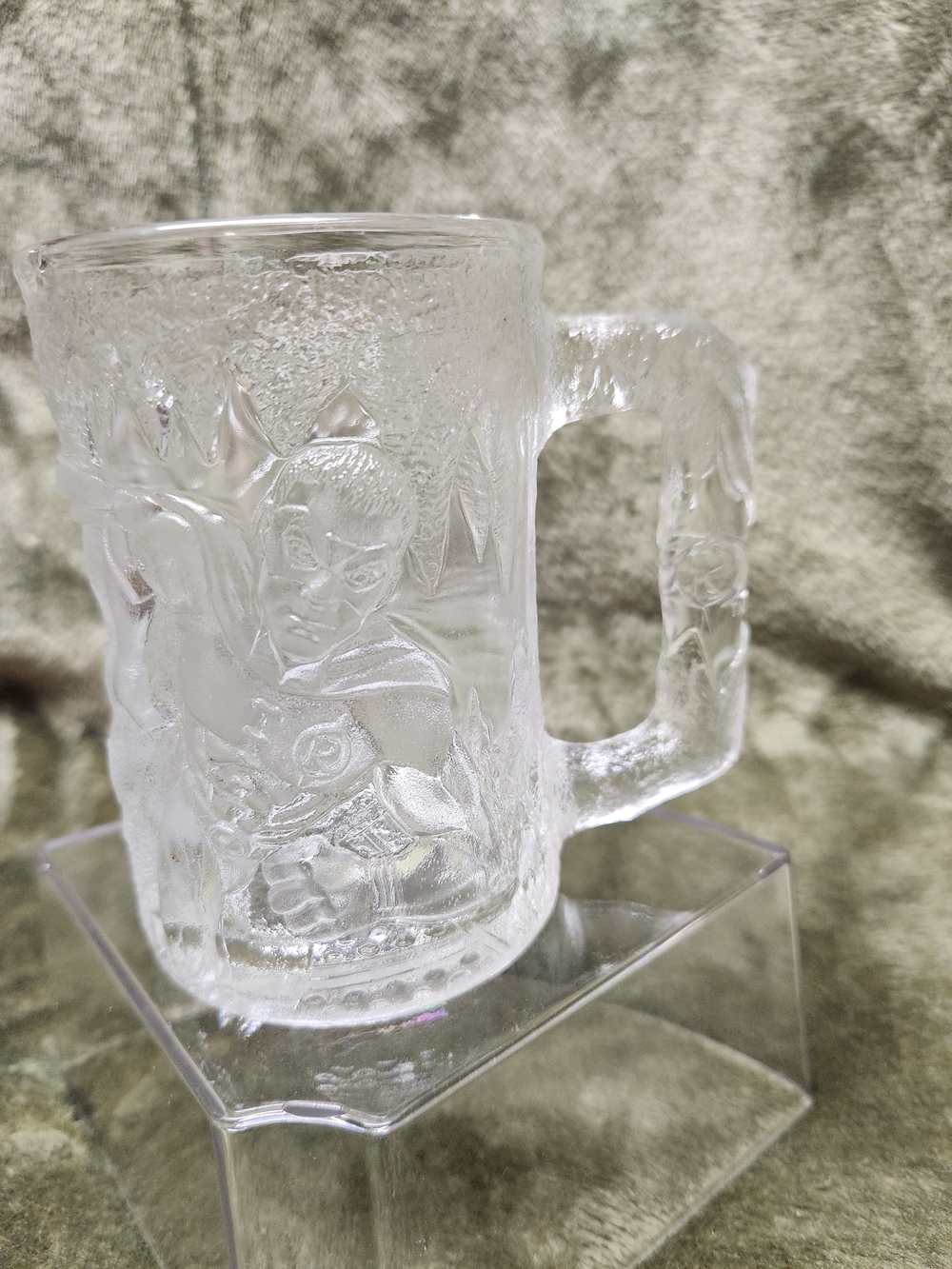 McDonald's Clear Frosted Character Glass Mug